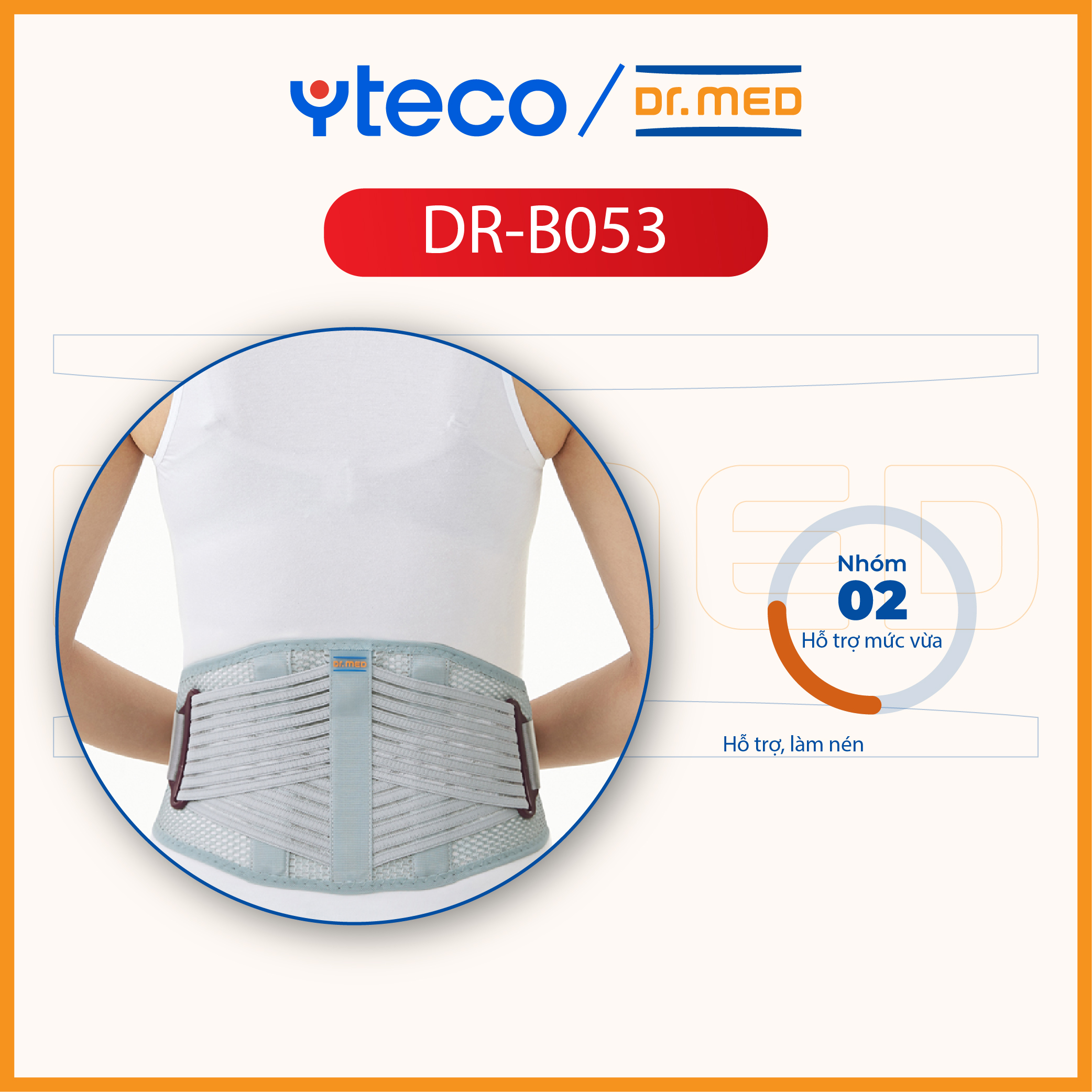 Đai thông gió hỗ trợ eo Dr.MED DR-B053