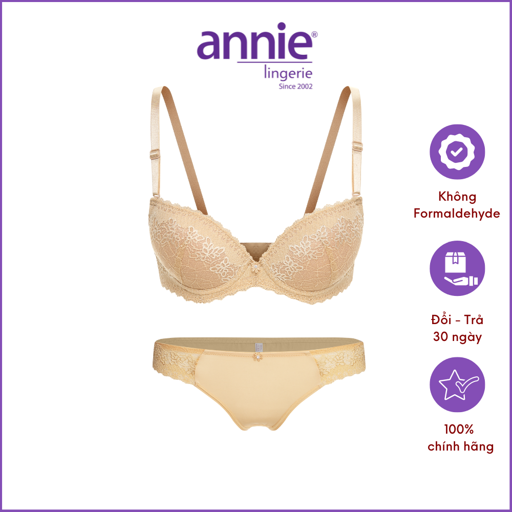 Set Nội Y Nữ Annie 8119 Đồng Bộ Đường May Tinh Tế