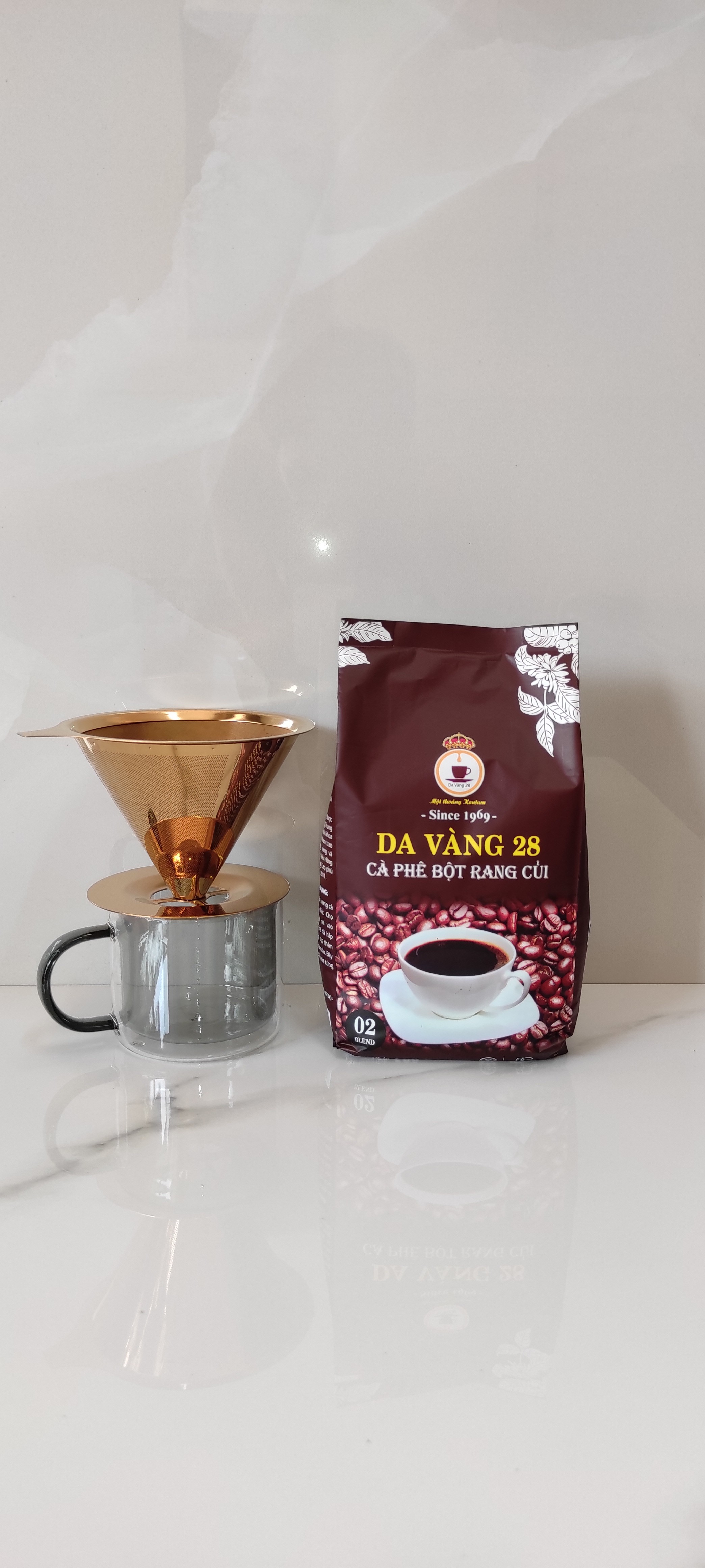 No. 2 coffee (500g) hand-roasted with firewood DA VÀNG 28