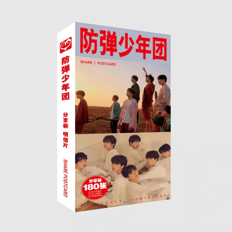 HỘP SET BƯU THIẾP BTS BANGTAN BOYS (30 Postcard + 30 Lomo + 120 Hình Dán)