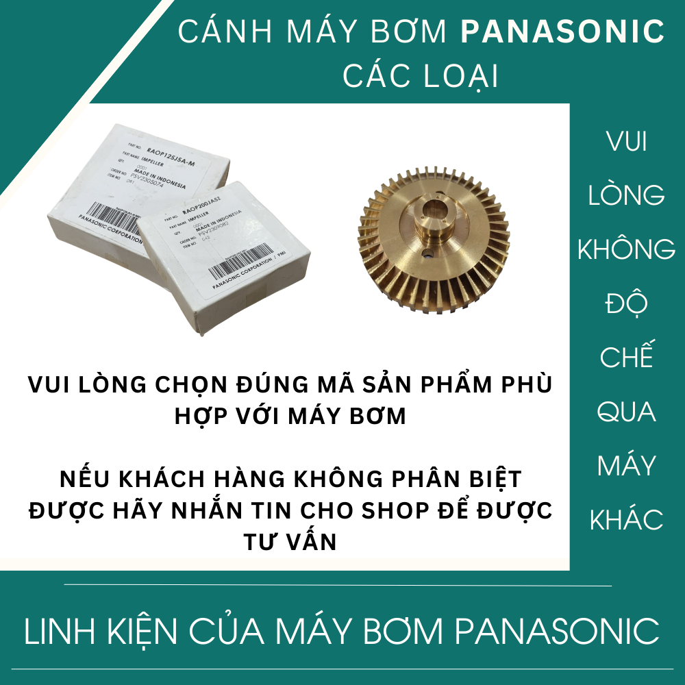 CÁNH NƯỚC MÁY BƠM PANASONIC CÁC LOẠI