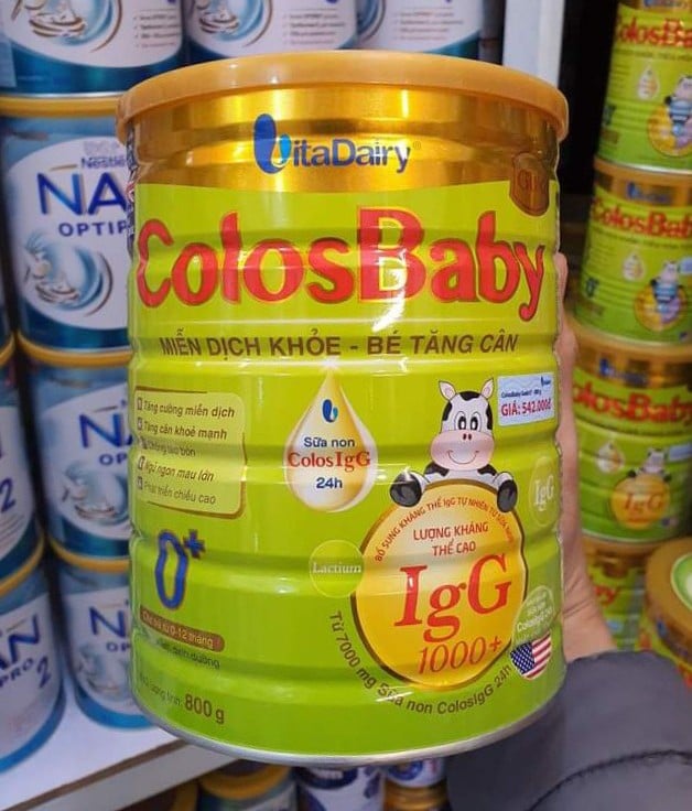 Sữa bột Colosbaby Gold 0+ 800gr Date mới