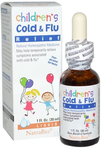 [HCM]Siro cảm cúm Cold & Flu NatraBio 30ml