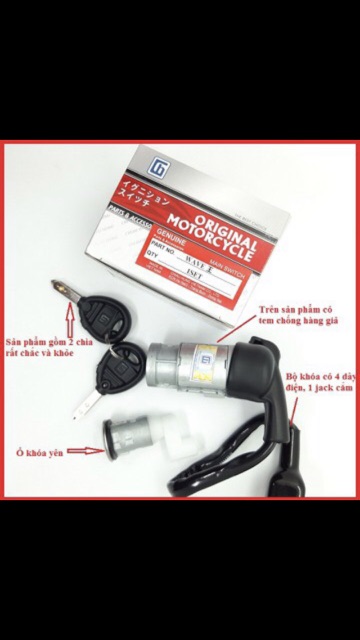 [HCM]Bộ ổ khoá 6 cạnh Wave Alpha nhỏ đời đầu