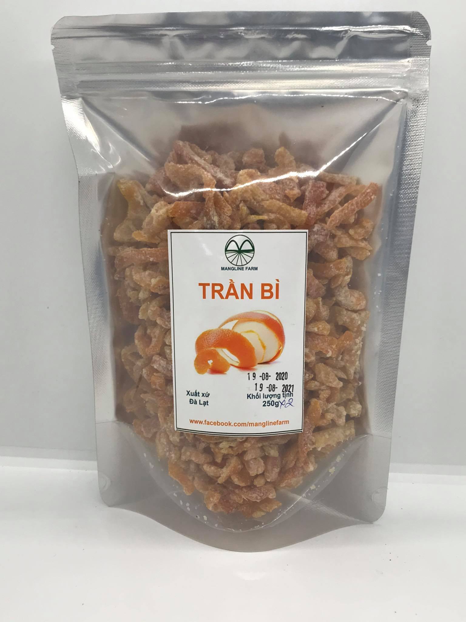 Đặc sản Đà Lạt Mứt trần bì 100g