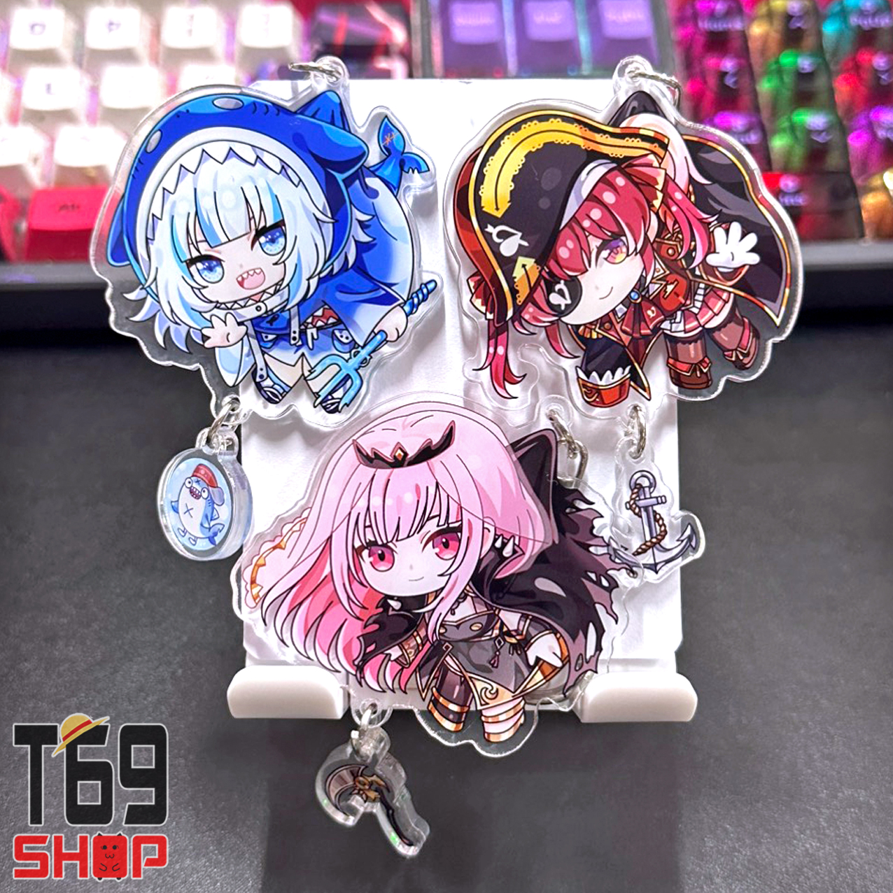 Móc khóa mica Hololive VTuber (Loại cao cấp - Hình in ép giữa 2 mặt mica) [T69 Shop]