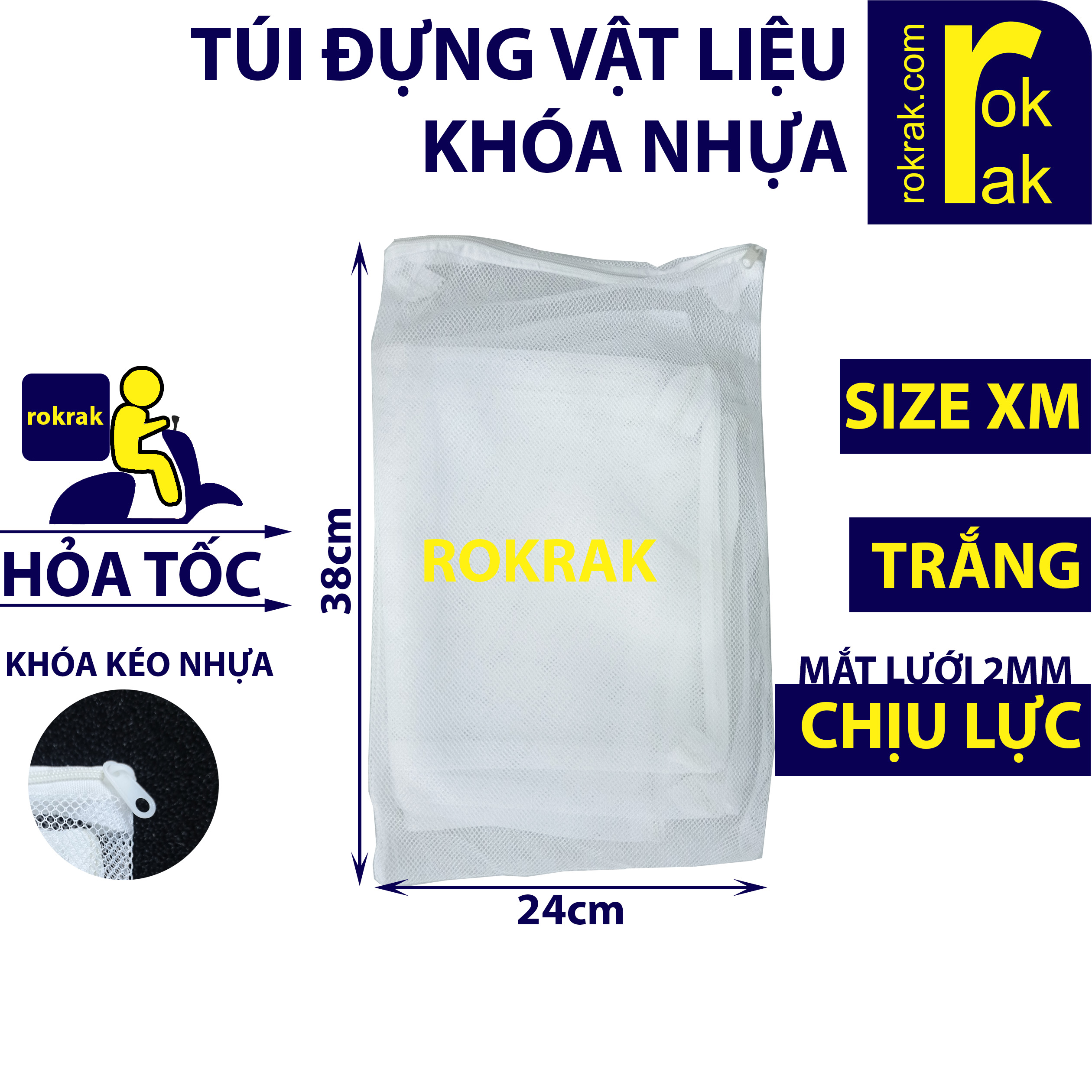 Túi đựng vật liệu lọc có khóa keo Loại Chịu Lực nhiều size dùng cho bộ lọc hồ cá Thủy sinh