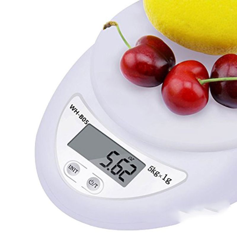 Cân tiểu ly/ điện tử nhà Bếp 1g-5kg (có sẵn pin)