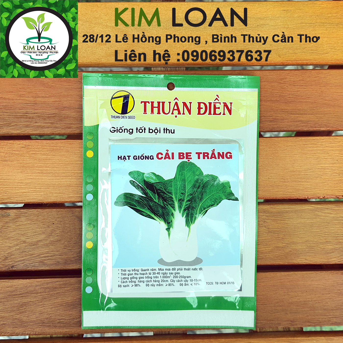 Hạt giống cây cải bẹ trắng gói 20g