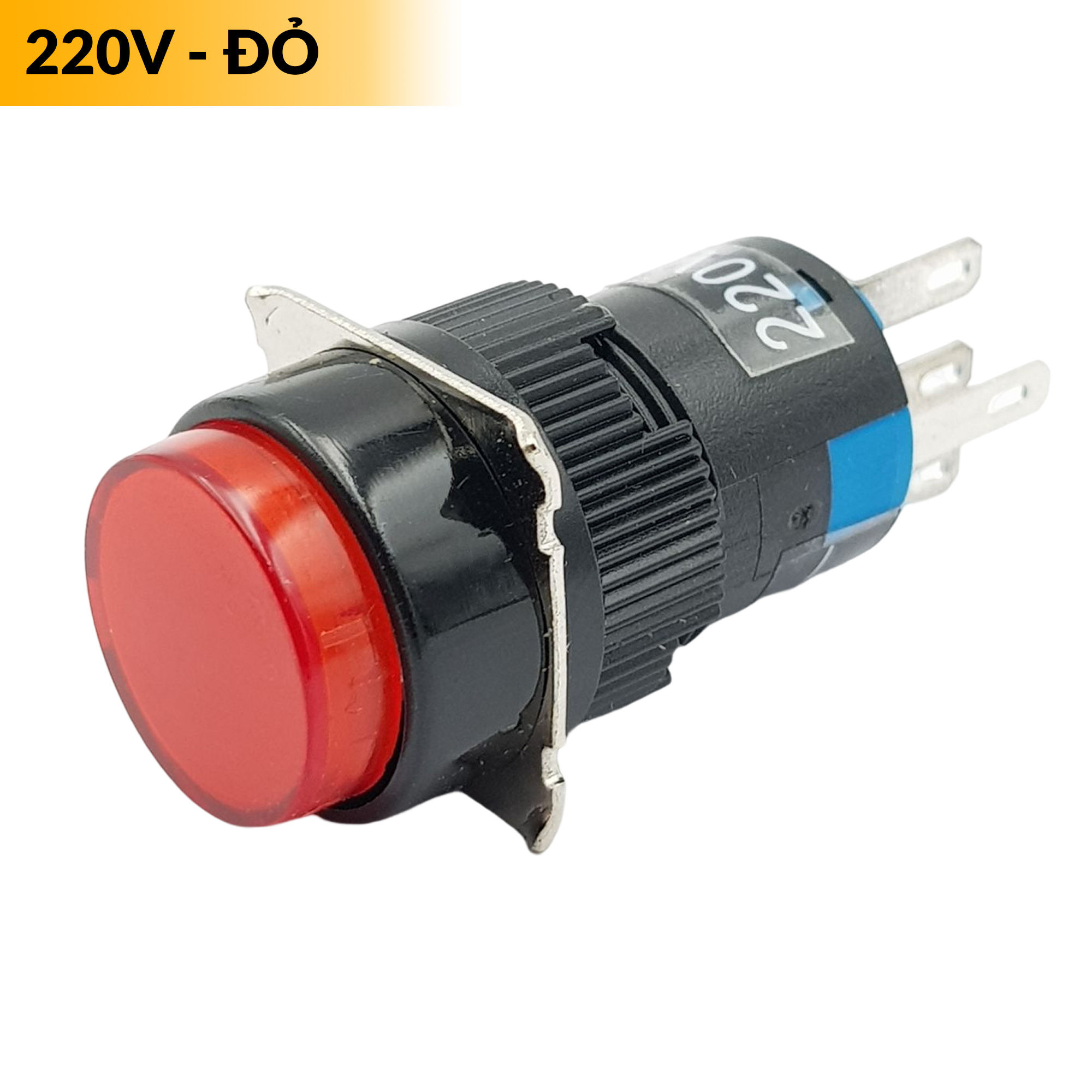 Nút nhấn nhả có đèn AL6-M 220V, nút nhấn không giữ trạng thái