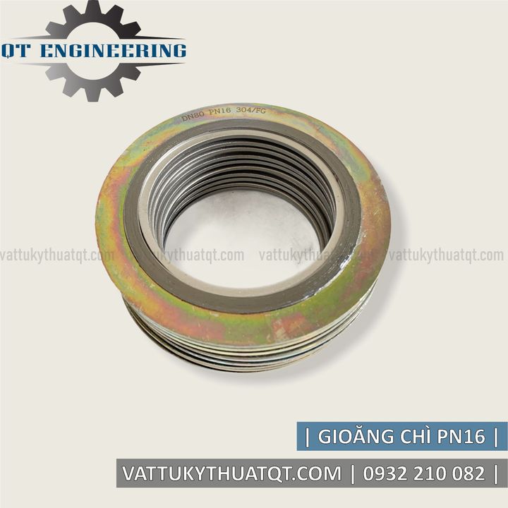 Gioăng/Ron Chì 3 Vành Lắp Mặt Bích Chuẩn PN10/16 | VATTUKYTHUATQT.COM