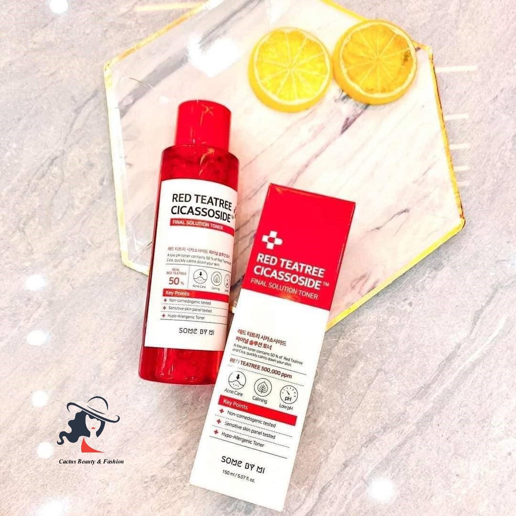 [HCM]Nước Hoa Hồng Some By Mi Red Tea Tree Cicassoside Final Solution Toner