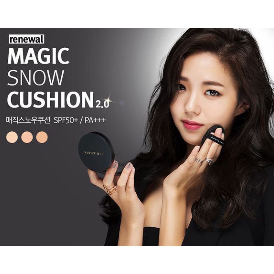 Phấn nước April Skin Black Magic Snow Cushion