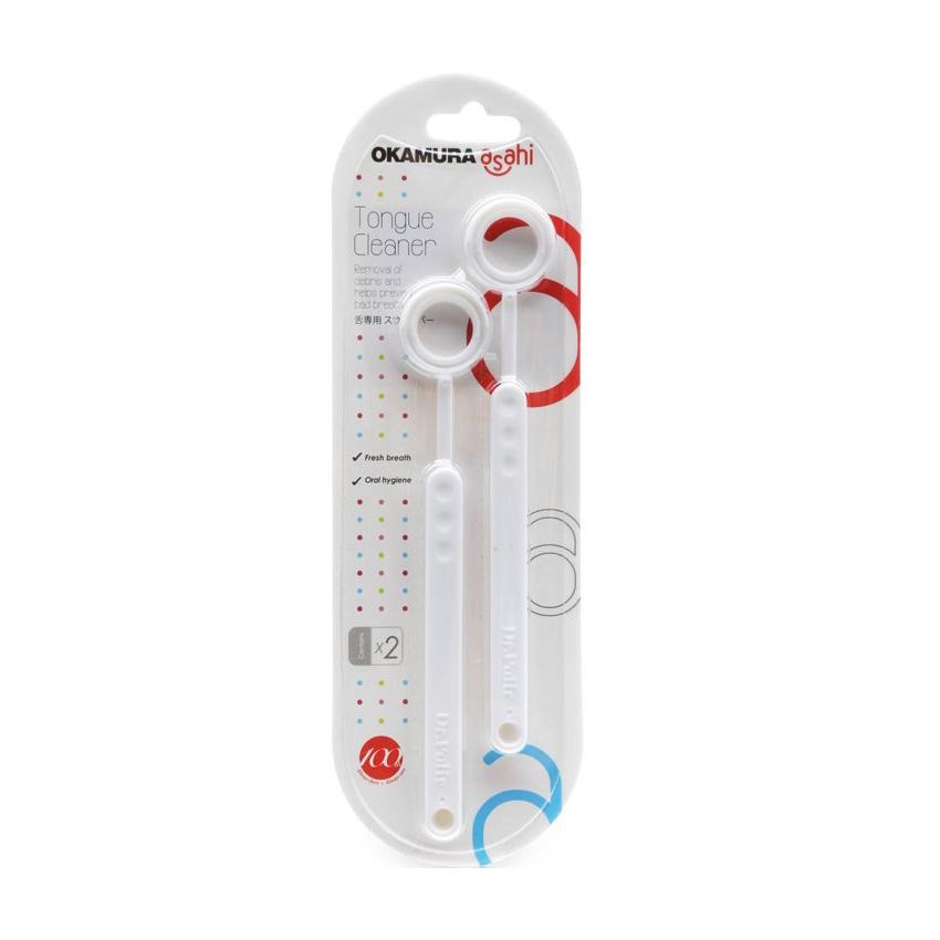 [HCM]Dụng cụ cạo lưỡi Okamura Asahi Nhật Bản - 2 cây