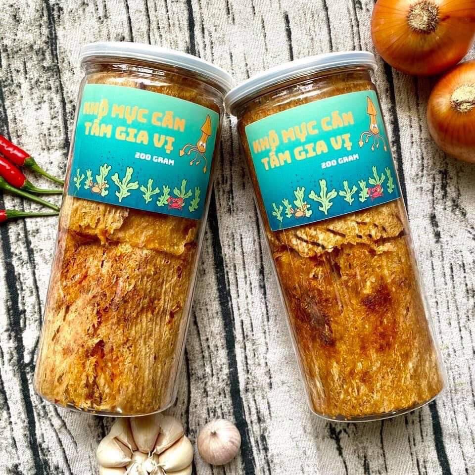 Mực cán tẩm vị 250g - Siêu Ăn Vặt