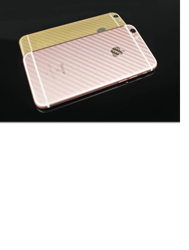 Bộ 3 tấm dán lưng mặt sau vân carbon 3D trong suốt cho điện thoại iPhone 6 Plus , 6S Plus