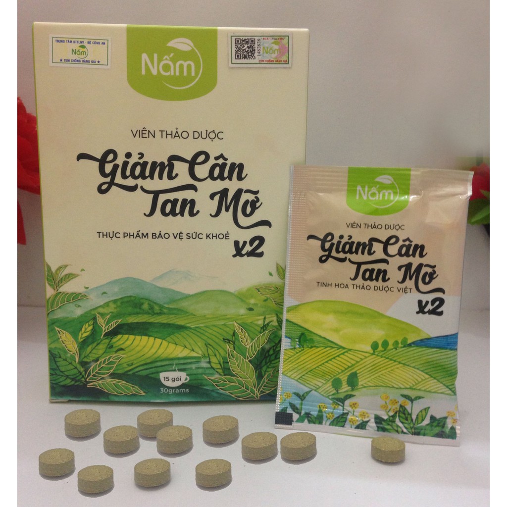 Viên Giảm cân Nấm tan mỡ X2 (Bao hàng chính hãng cty 100%)