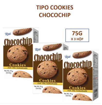 TIPO BÁNH COOKIES CHOCOCHIP 75G