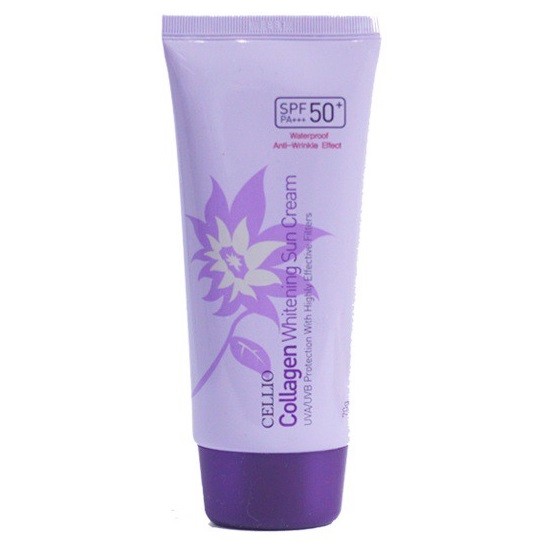 Kem chống nắng trắng da chống lão hóa Cellio Collagen - Celtim, sản phẩm có độ bền cao, chất lượng tốt, cam kết hàng giống mô tả, inbox shop để được tư vấn