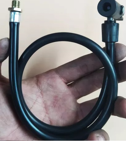 Dây gắn bơm xe máy xe đạp loại dây bơm bằng cao su ren vặn bằng thép bên và hiệu quả cao