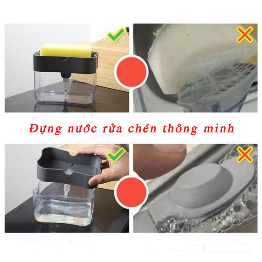 Dụng Cụ Đựng Nước Rửa Bát Thông Minh