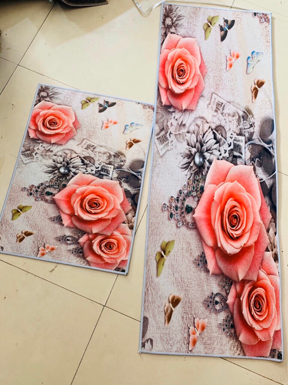 COMBO 2 thảm bếp -1 dài 1 ngắn
