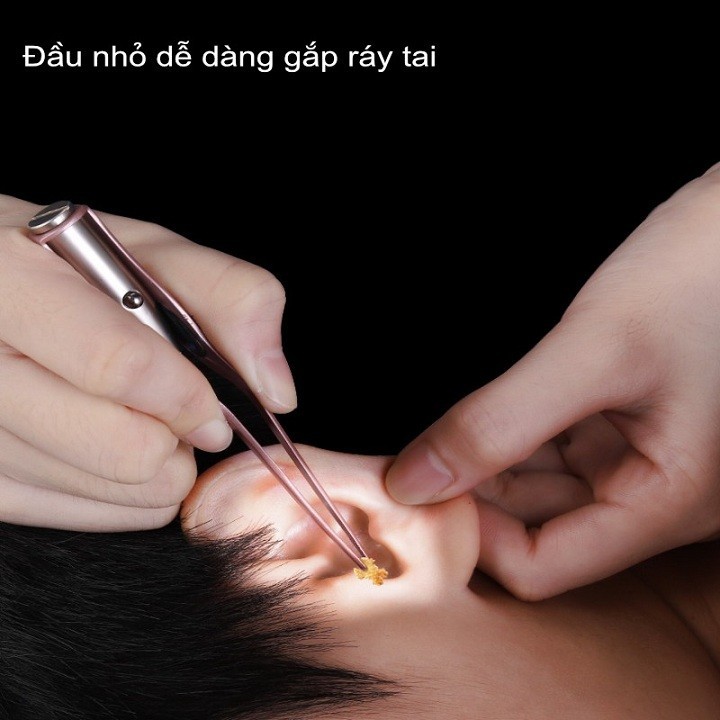BỘ DỤNG CỤ LẤY RÁY TAI CÓ ĐÈN INOX