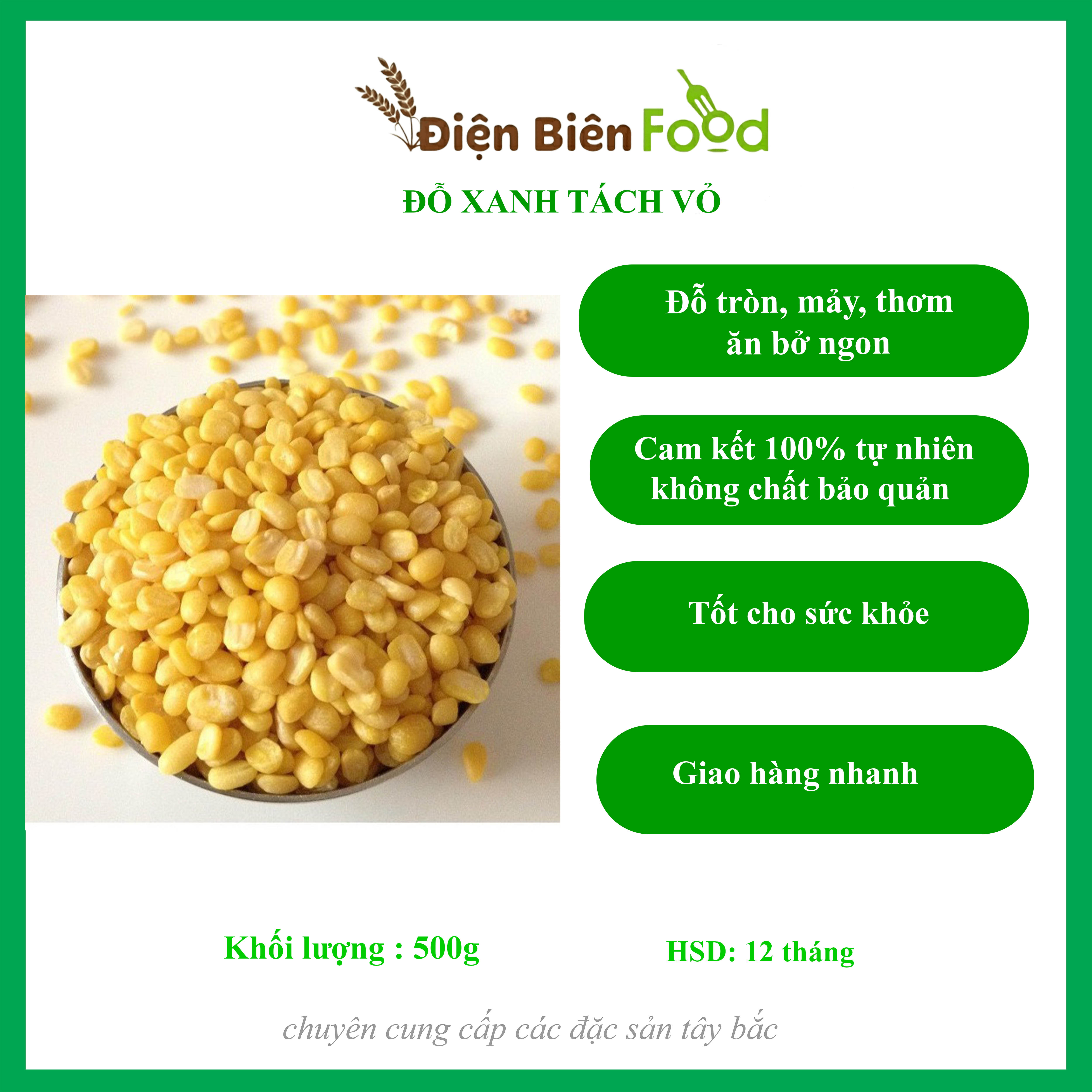 Đậu xanh tách vỏ