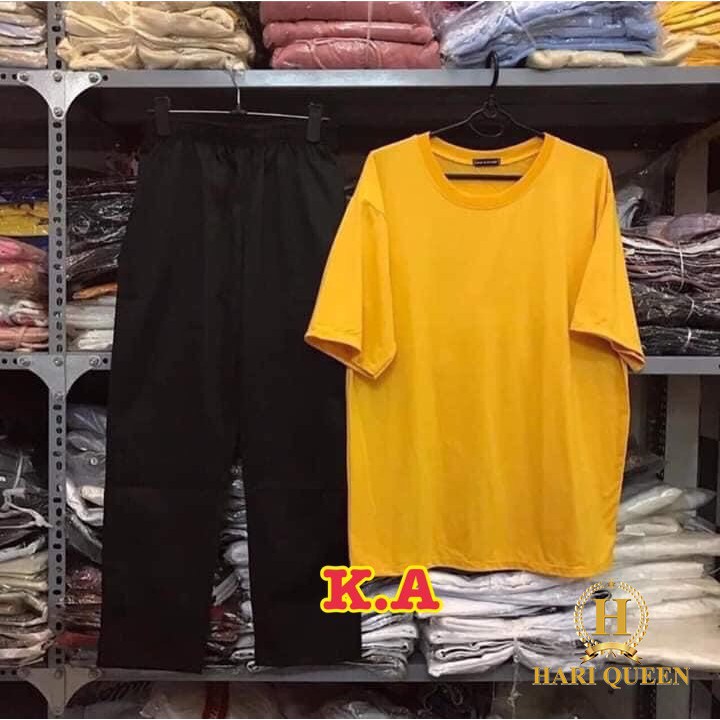 Sét áo trơn kèm quần kaki HARI0420