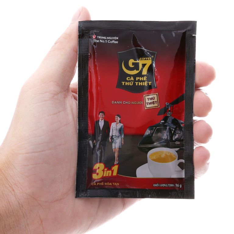 [21gói x 16g] Cà phê hòa tan 3in1 G7 hộp 336g