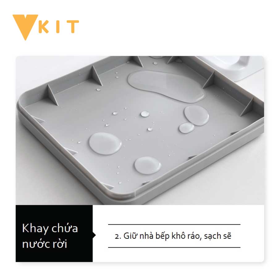 Kệ để dao thớt nhà bếp - nhựa Vkit