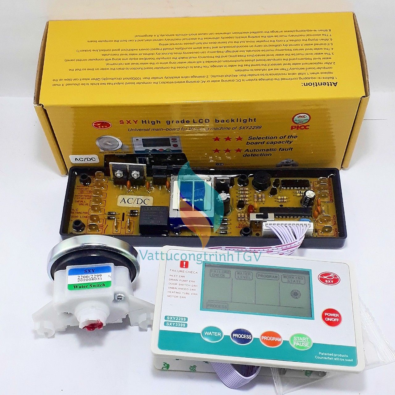 Mạch máy giặt đa năng SXY-2299 chính hãng dùng cho máy giặt cửa đứng