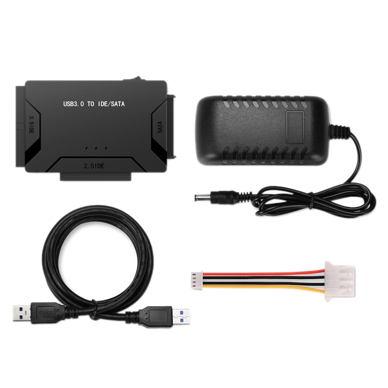 USB3.0 Hard Drive Adapter, Universal USB to SATA/IDE Simple Drive 2.5/3.5 Inch Hard Drive Converter (UK Plug)