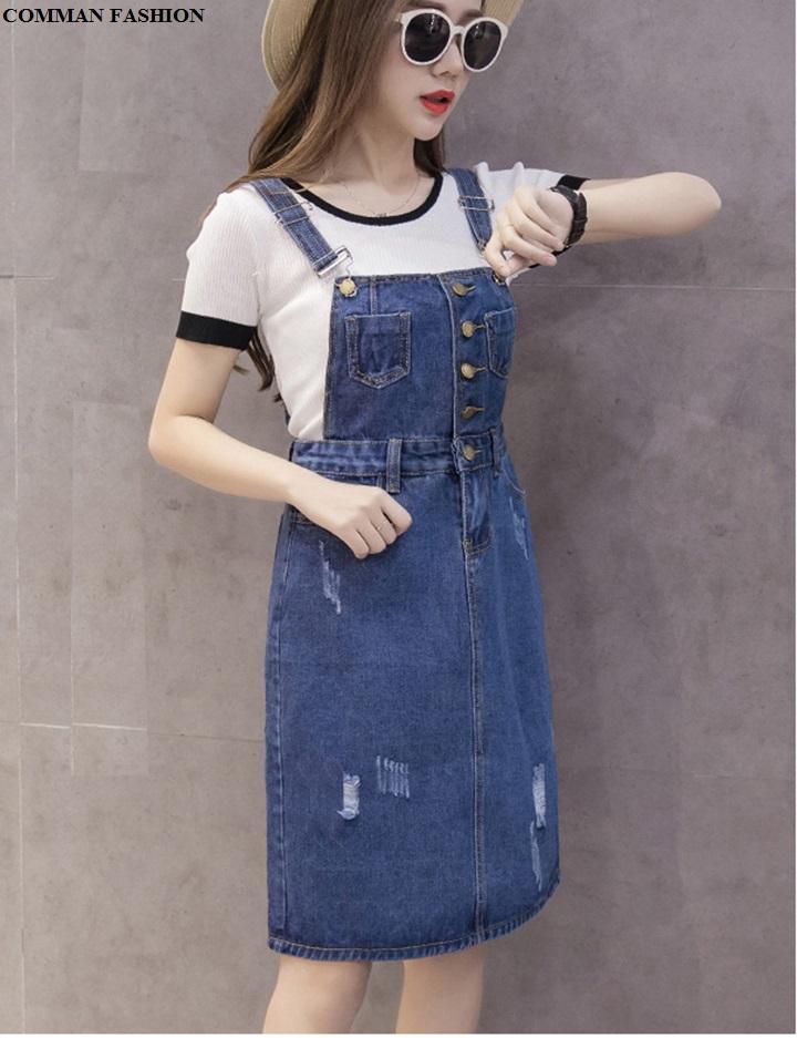 CAO CẤP Yếm Jean Nữ Duyên Dáng 3974