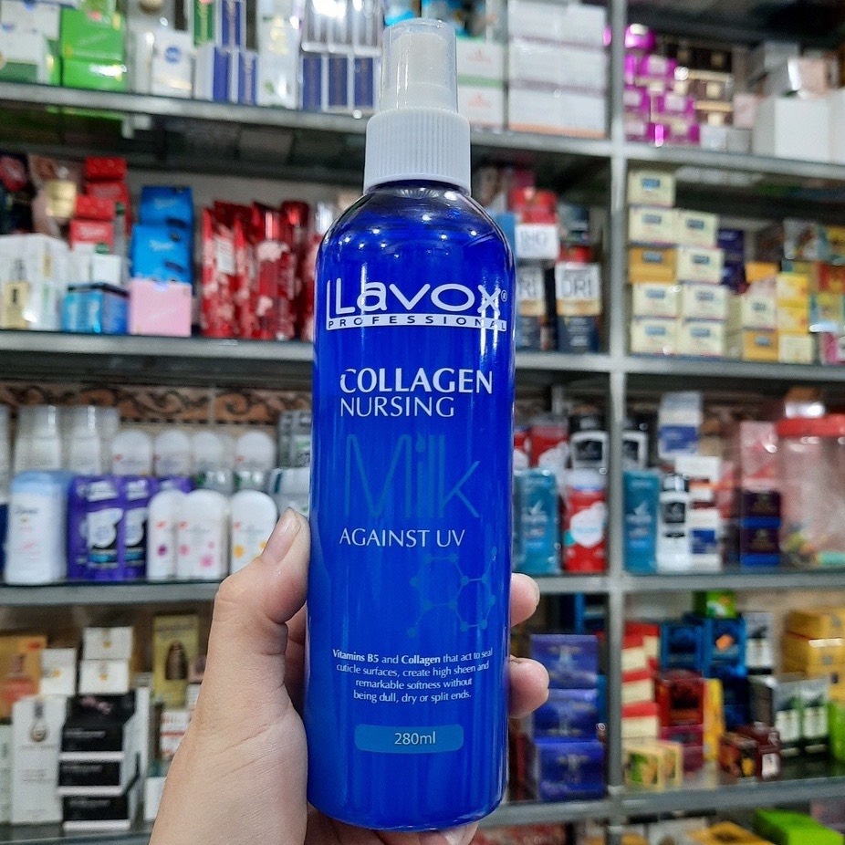 Sữa xịt dưỡng tóc mềm mượt Lavox Collagen 280ml