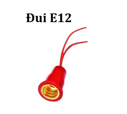 Đui đèn E12, E14 đuôi xoáy dùng cho bóng quả nhót