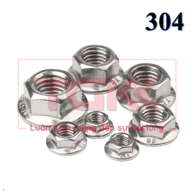 Đai ốc liền phẳng inox 304 (M3-M12)