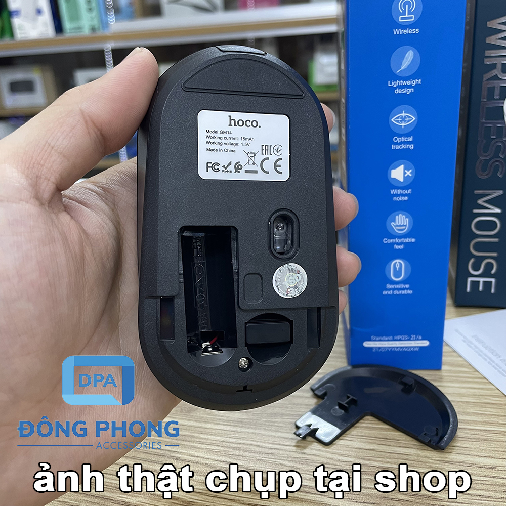 Chuột Không Dây Hoco Gm14 Chính Hãng - Mouse Wireless