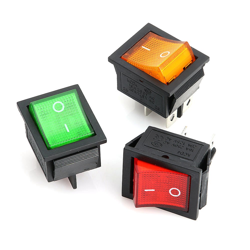 Công Tắc bập bênh KCD4 16A/250V 4Pin 31x25mm