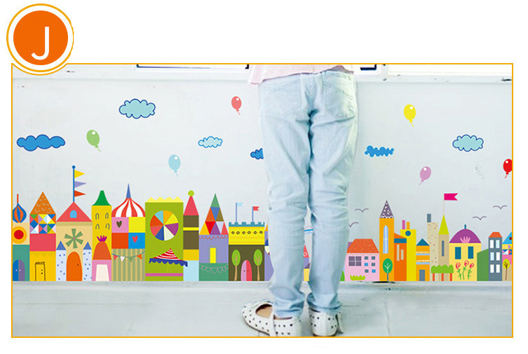 Decal dán chân tường trang trí phòng trẻ em bé