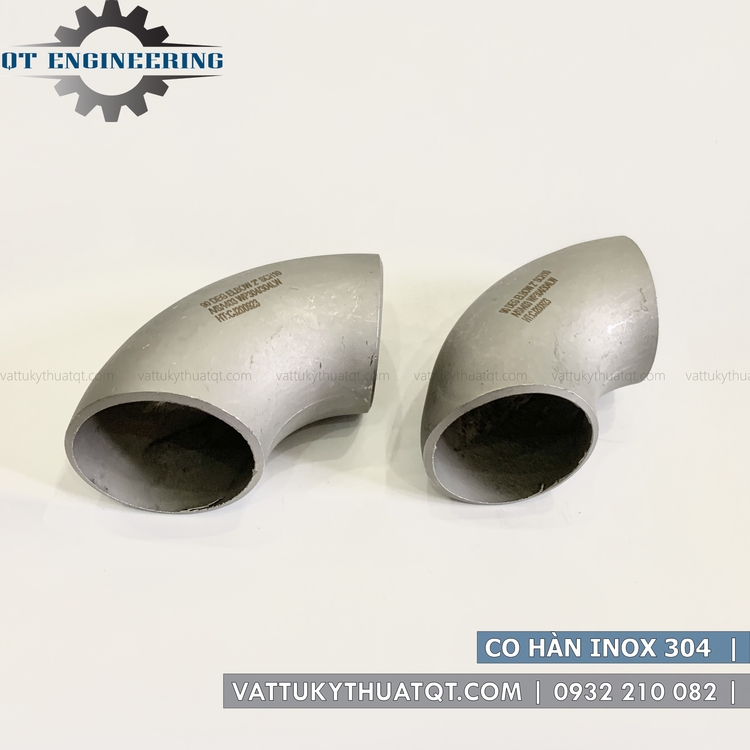 Co Hàn 90 Độ Inox 304 - SCH10 | VATTUKYTHUATQT.COM