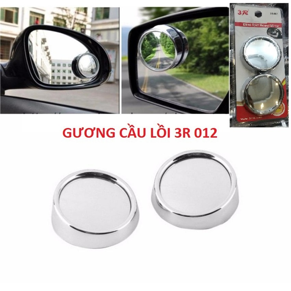 Gương cầu lồi đa cực 3R phụ tùng hùng lỳ