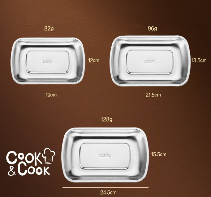 Khay đựng đồ ăn thực phẩm Inox 304 -SSGP