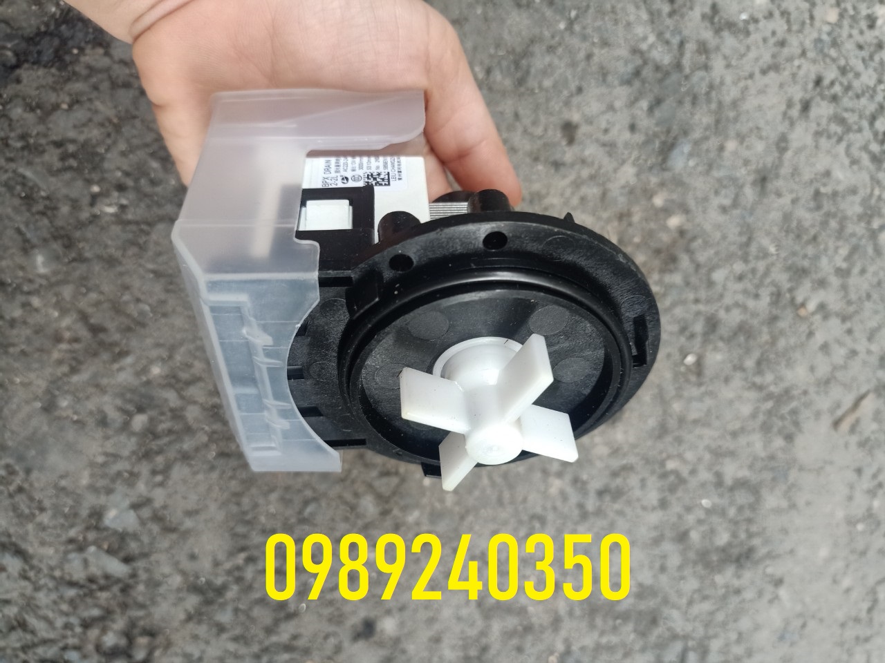 Bơm xả máy giặt cửa ngang bắt vít