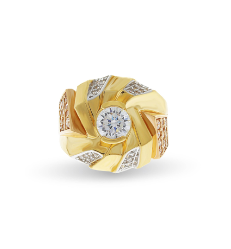 Nhẫn nam đính đá mạ 18k đẳng cấp