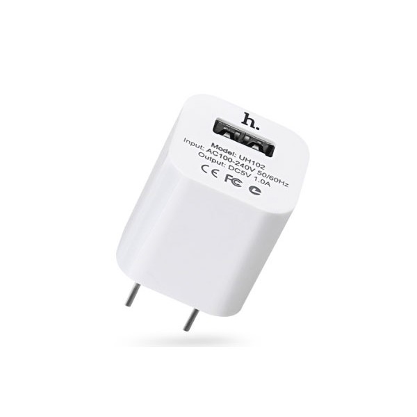 Củ sạc 1A Hoco UH102, cóc sạc dùng cho iPhone, iPad, Android - Chính hãng