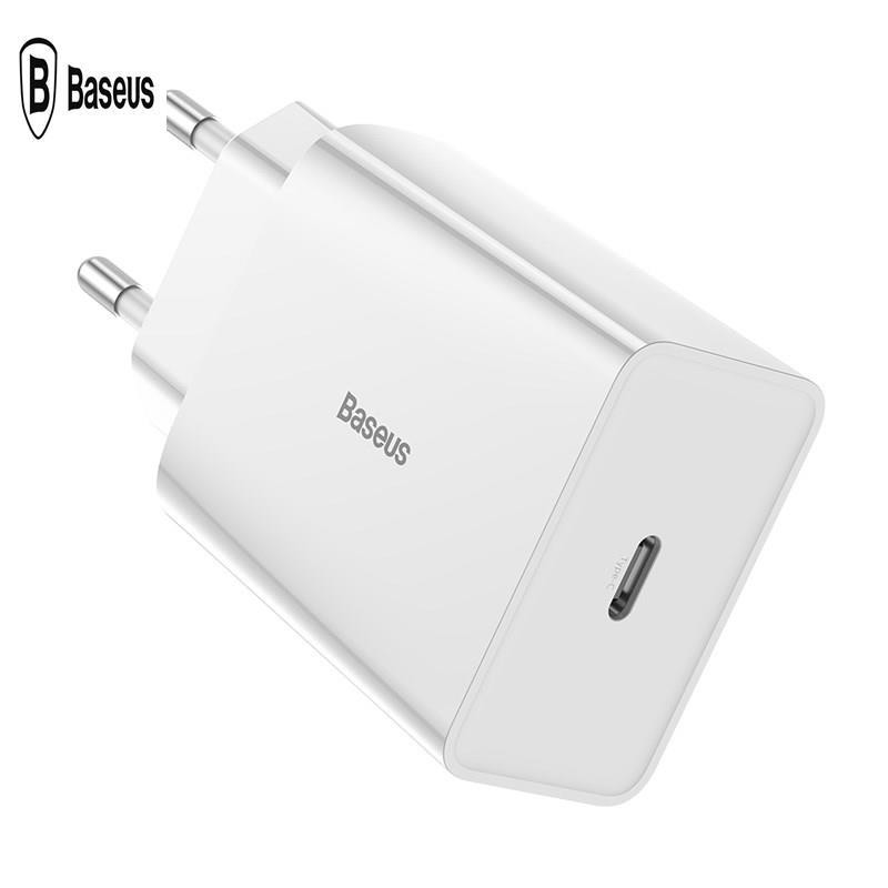 Cốc sạc nhanh Baseus Speed Mini QC/PD 18W (USB/ Dual USB/ Type C, PD/ Quick Charger)