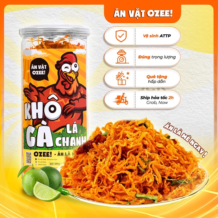 BÁO GIÁ Khô Gà Lá Chanh Ngon Hà Nội | Shopee Lazada Sendo Tiki mới nhất 32 Khô gà lá chanh Ozee hộp 300g siêu ngon đồ ăn vặt Hà Nội