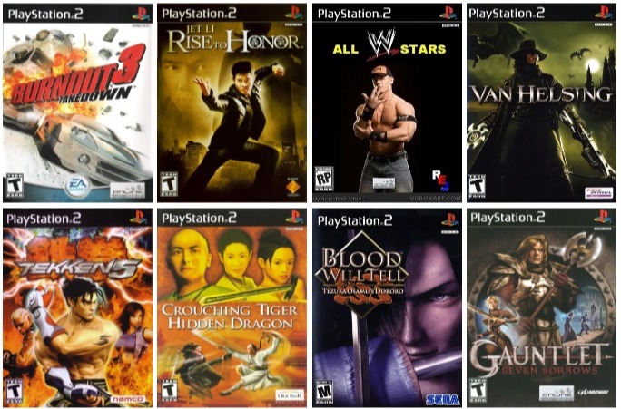 Game ps2 nhu hinh gom 8 game