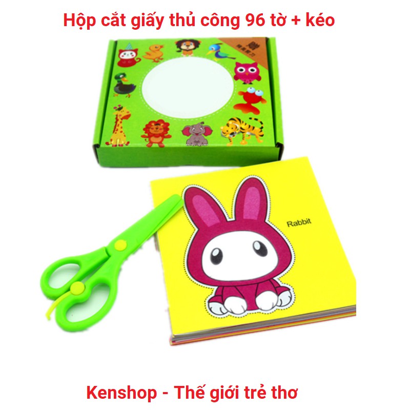 Bộ GIẤY CẮT THỦ CÔNG CHO BÉ CỰC HOT. ĐTVM